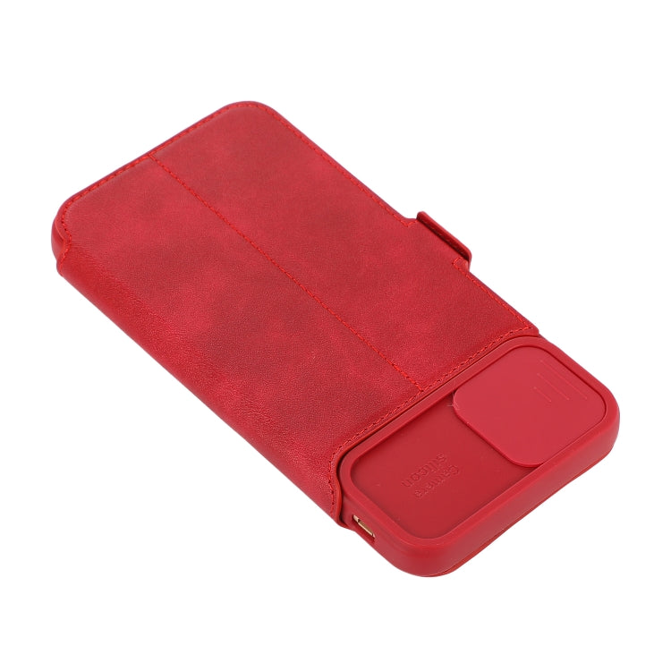 Push Window Double Buckle PU + Silicone Horizontal Flip Leather Case with Holder & Card Slot For iPhone 8 Plus & 7 Plus