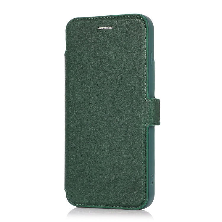 Push Window Double Buckle PU + Silicone Horizontal Flip Leather Case with Holder & Card Slot For iPhone 8 Plus & 7 Plus
