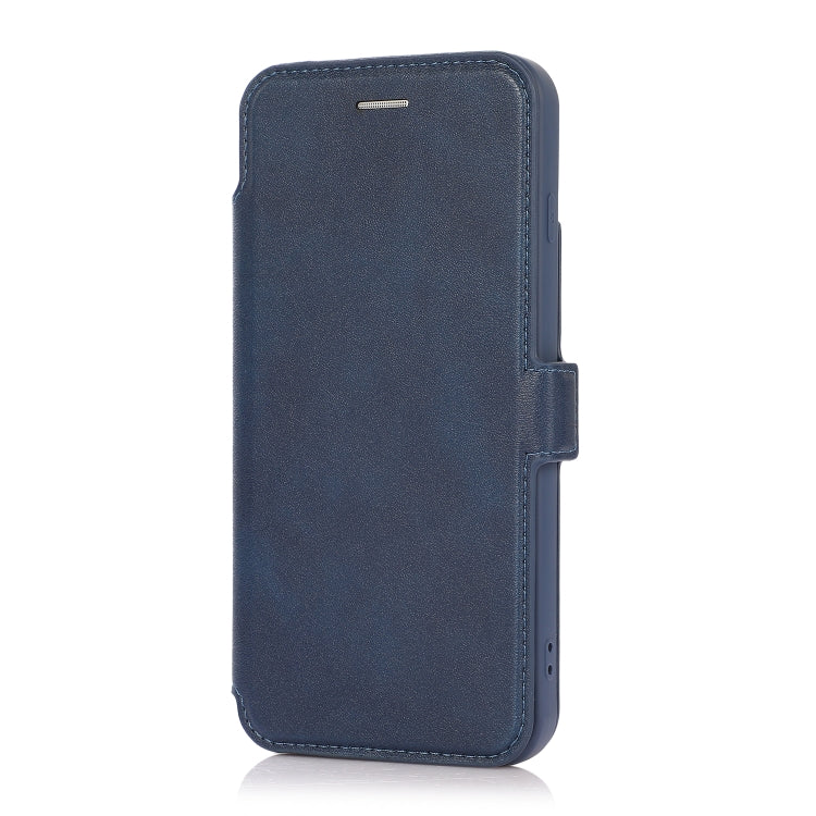 Push Window Double Buckle PU + Silicone Horizontal Flip Leather Case with Holder & Card Slot For iPhone 8 Plus & 7 Plus