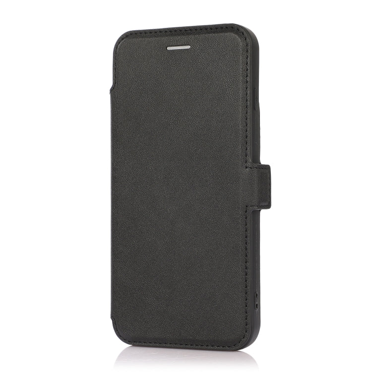 Push Window Double Buckle PU + Silicone Horizontal Flip Leather Case with Holder & Card Slot For iPhone 8 Plus & 7 Plus