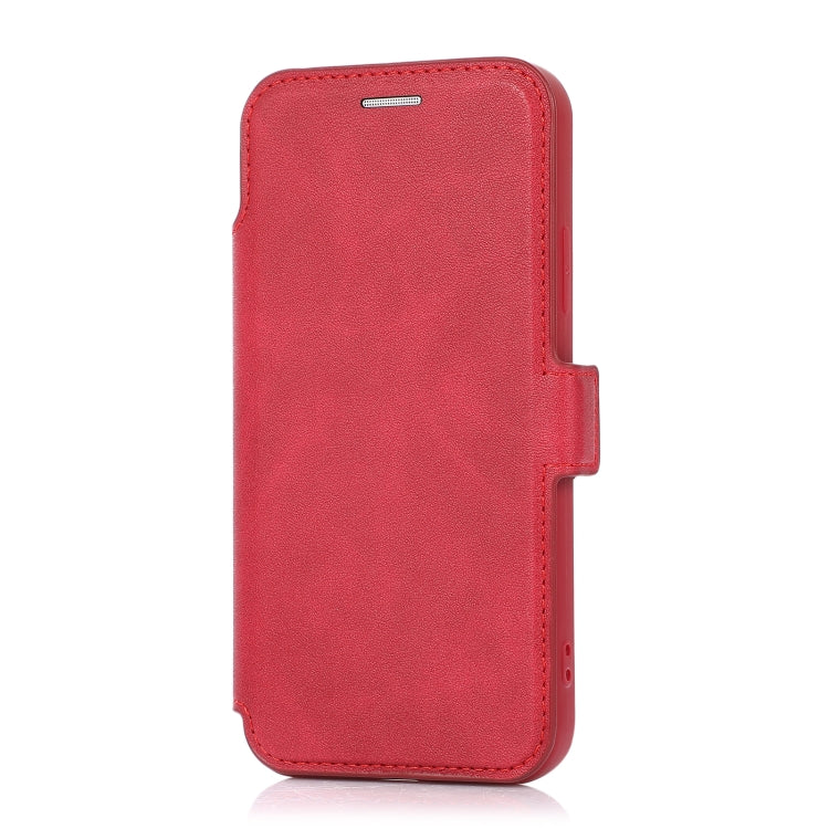 For iPhone X / XS Push Window Double Buckle PU + Silicone Horizontal Flip Leather Case with Holder & Card Slot