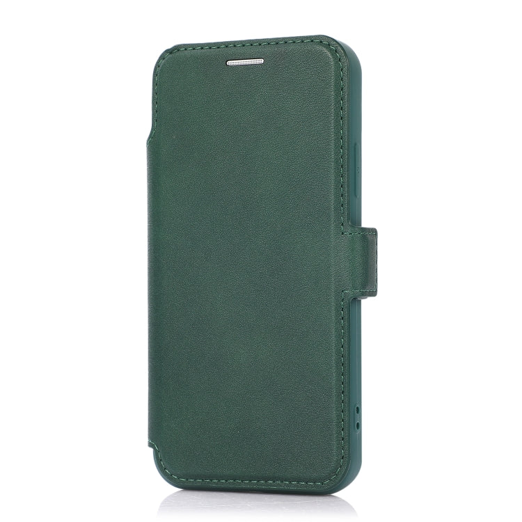 For iPhone X / XS Push Window Double Buckle PU + Silicone Horizontal Flip Leather Case with Holder & Card Slot