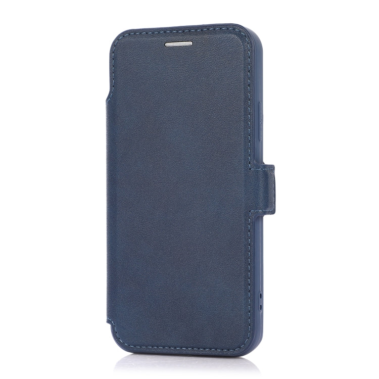 For iPhone X / XS Push Window Double Buckle PU + Silicone Horizontal Flip Leather Case with Holder & Card Slot