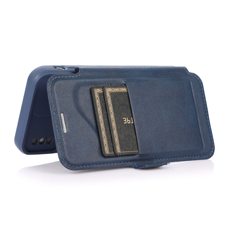 For iPhone X / XS Push Window Double Buckle PU + Silicone Horizontal Flip Leather Case with Holder & Card Slot