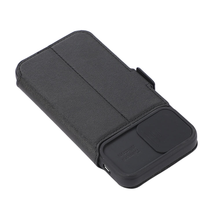 For iPhone X / XS Push Window Double Buckle PU + Silicone Horizontal Flip Leather Case with Holder & Card Slot