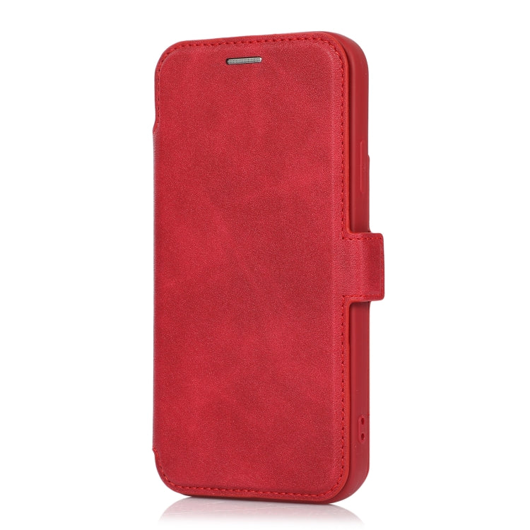 For iPhone XR Push Window Double Buckle PU + Silicone Horizontal Flip Leather Case with Holder & Card Slot