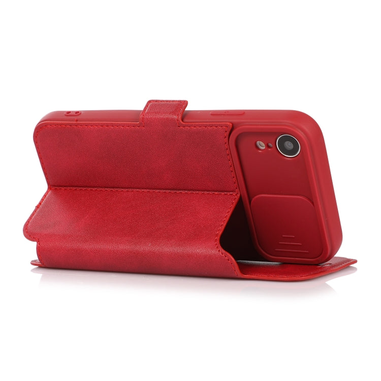 For iPhone XR Push Window Double Buckle PU + Silicone Horizontal Flip Leather Case with Holder & Card Slot