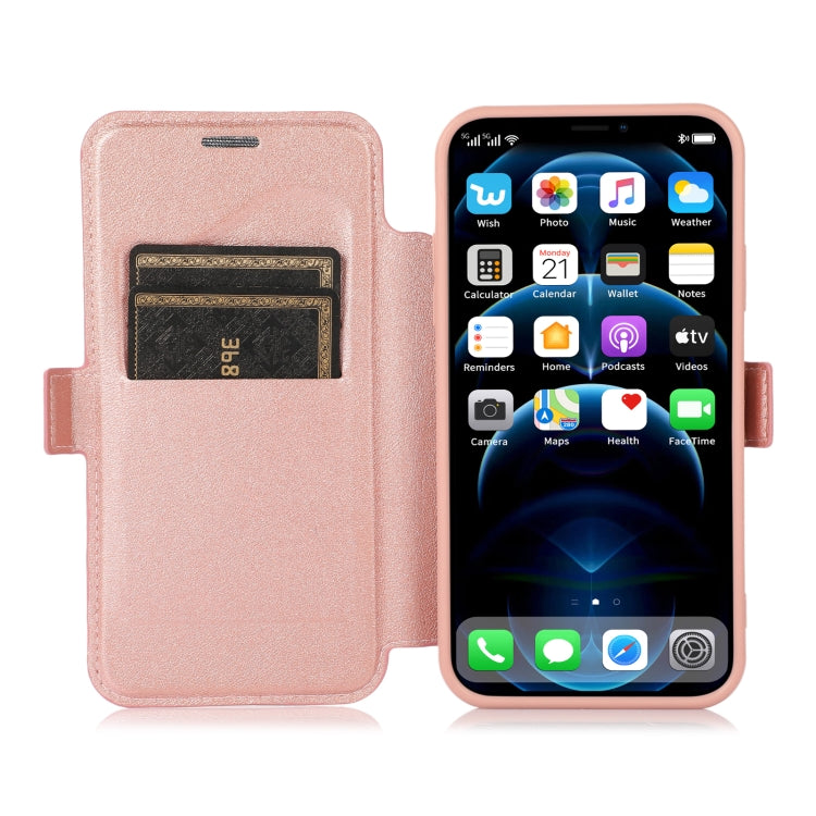 For iPhone XR Push Window Double Buckle PU + Silicone Horizontal Flip Leather Case with Holder & Card Slot