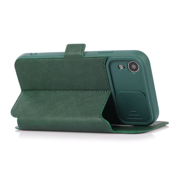 For iPhone XR Push Window Double Buckle PU + Silicone Horizontal Flip Leather Case with Holder & Card Slot