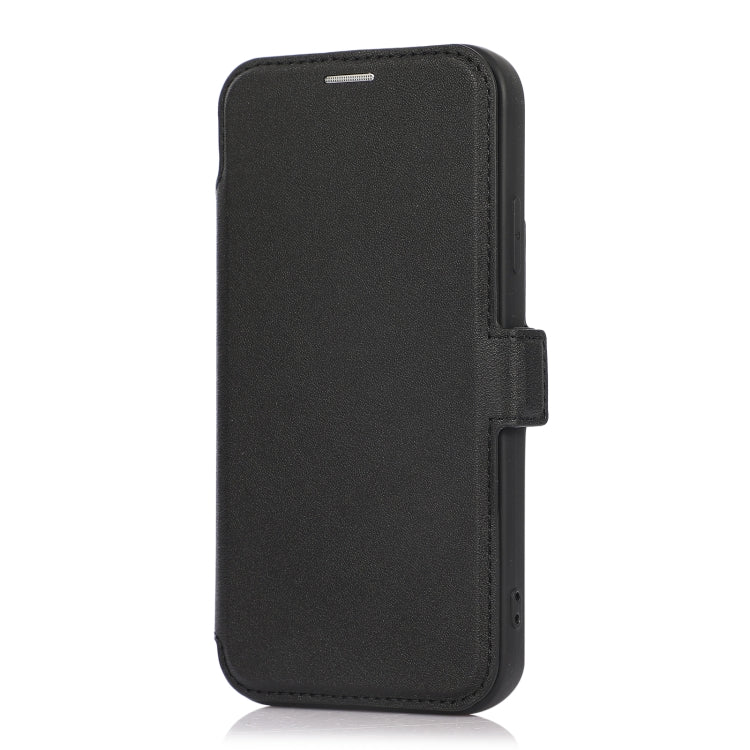 For iPhone XR Push Window Double Buckle PU + Silicone Horizontal Flip Leather Case with Holder & Card Slot