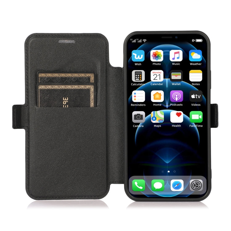 For iPhone XR Push Window Double Buckle PU + Silicone Horizontal Flip Leather Case with Holder & Card Slot