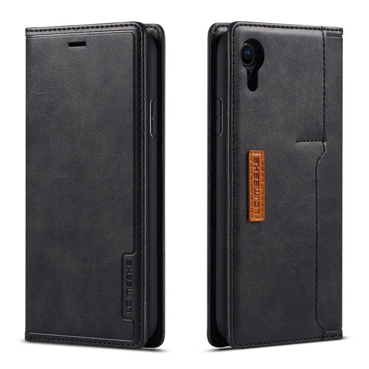 For iPhone XR LC.IMEEKE LC-001 Series PU + TPU Color Matching Frosted Horizontal Flip Leather Case with Holder & Card Slot