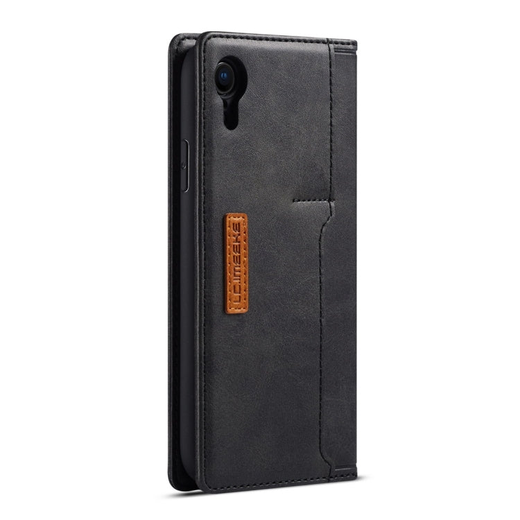 For iPhone XR LC.IMEEKE LC-001 Series PU + TPU Color Matching Frosted Horizontal Flip Leather Case with Holder & Card Slot