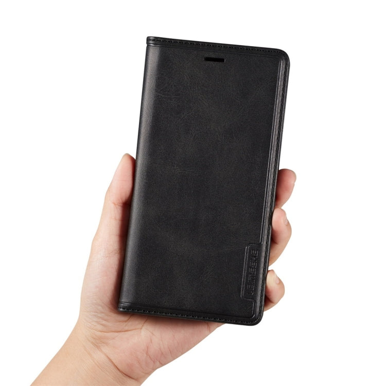 For iPhone XR LC.IMEEKE LC-001 Series PU + TPU Color Matching Frosted Horizontal Flip Leather Case with Holder & Card Slot