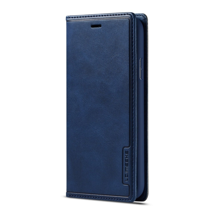 For iPhone XR LC.IMEEKE LC-001 Series PU + TPU Color Matching Frosted Horizontal Flip Leather Case with Holder & Card Slot