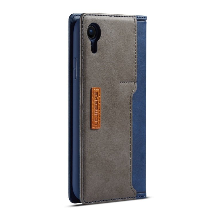For iPhone XR LC.IMEEKE LC-001 Series PU + TPU Color Matching Frosted Horizontal Flip Leather Case with Holder & Card Slot