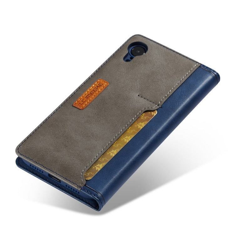 For iPhone XR LC.IMEEKE LC-001 Series PU + TPU Color Matching Frosted Horizontal Flip Leather Case with Holder & Card Slot