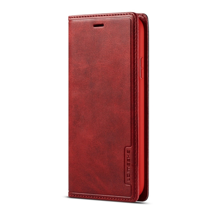 For iPhone XR LC.IMEEKE LC-001 Series PU + TPU Color Matching Frosted Horizontal Flip Leather Case with Holder & Card Slot