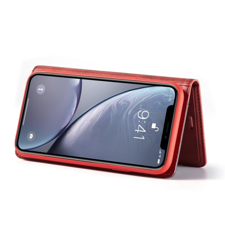 For iPhone XR LC.IMEEKE LC-001 Series PU + TPU Color Matching Frosted Horizontal Flip Leather Case with Holder & Card Slot