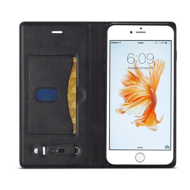 For iPhone 6 / 6s LC.IMEEKE LC-001 Series PU + TPU Color Matching Frosted Horizontal Flip Leather Case with Holder & Card Slot