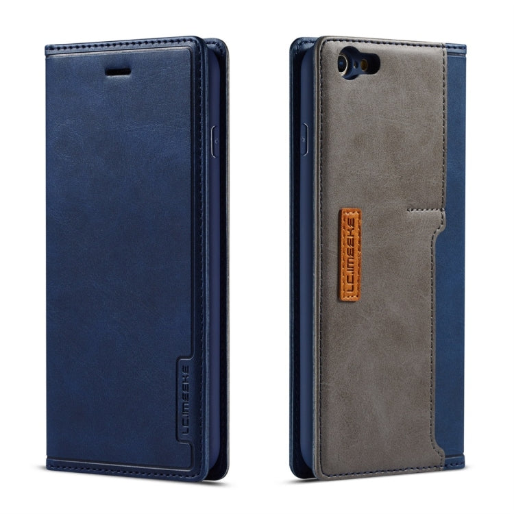 For iPhone 6 / 6s LC.IMEEKE LC-001 Series PU + TPU Color Matching Frosted Horizontal Flip Leather Case with Holder & Card Slot