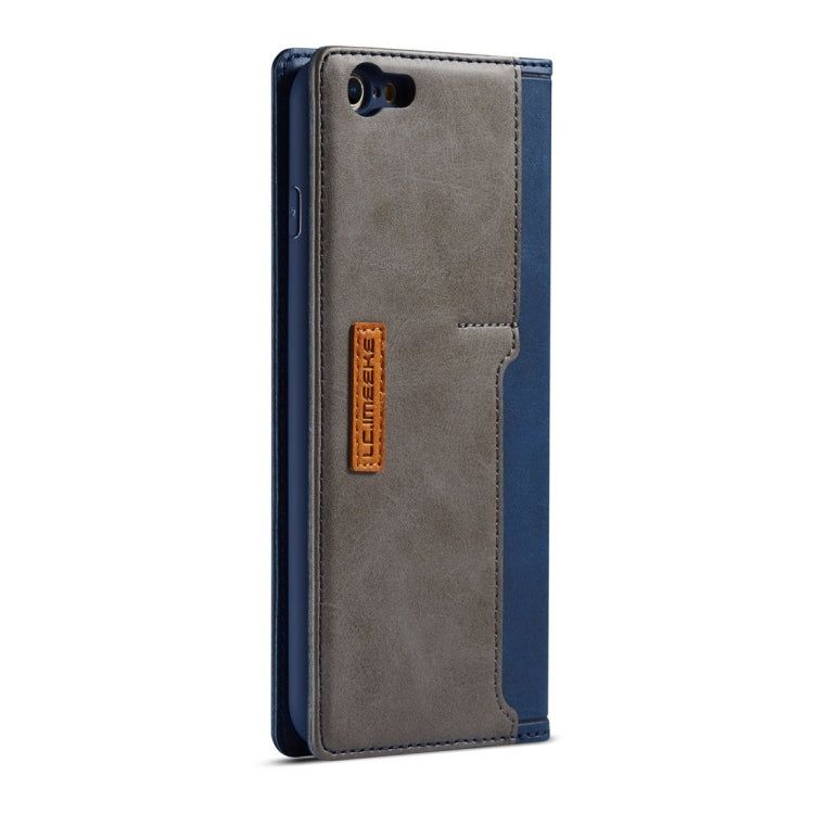 For iPhone 6 / 6s LC.IMEEKE LC-001 Series PU + TPU Color Matching Frosted Horizontal Flip Leather Case with Holder & Card Slot