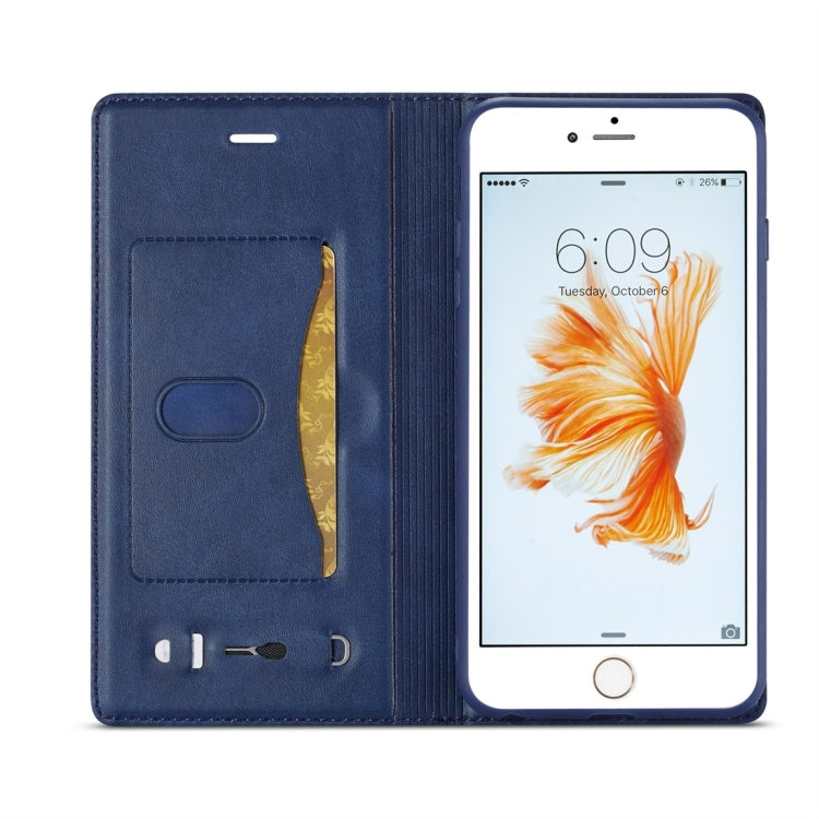 For iPhone 6 / 6s LC.IMEEKE LC-001 Series PU + TPU Color Matching Frosted Horizontal Flip Leather Case with Holder & Card Slot