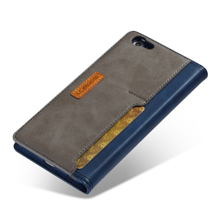 For iPhone 6 / 6s LC.IMEEKE LC-001 Series PU + TPU Color Matching Frosted Horizontal Flip Leather Case with Holder & Card Slot