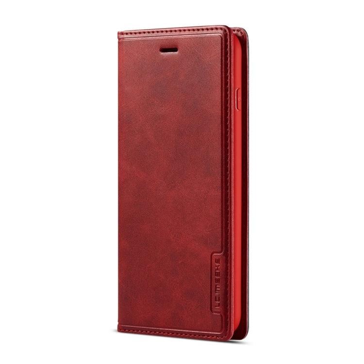 For iPhone 6 / 6s LC.IMEEKE LC-001 Series PU + TPU Color Matching Frosted Horizontal Flip Leather Case with Holder & Card Slot