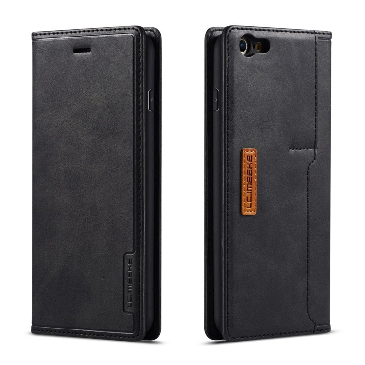 For iPhone 6 Plus / 6s Plus LC.IMEEKE LC-001 Series PU + TPU Color Matching Frosted Horizontal Flip Leather Case with Holder & Card Slot