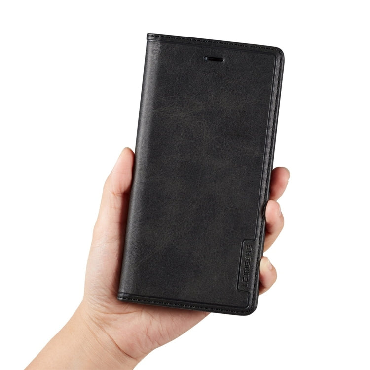For iPhone 6 Plus / 6s Plus LC.IMEEKE LC-001 Series PU + TPU Color Matching Frosted Horizontal Flip Leather Case with Holder & Card Slot
