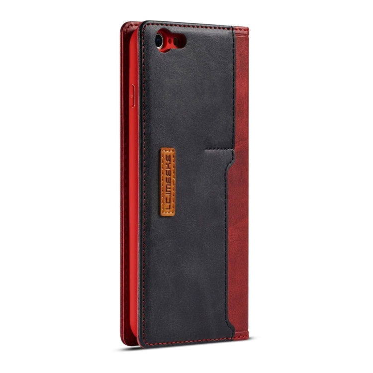 For iPhone 6 Plus / 6s Plus LC.IMEEKE LC-001 Series PU + TPU Color Matching Frosted Horizontal Flip Leather Case with Holder & Card Slot
