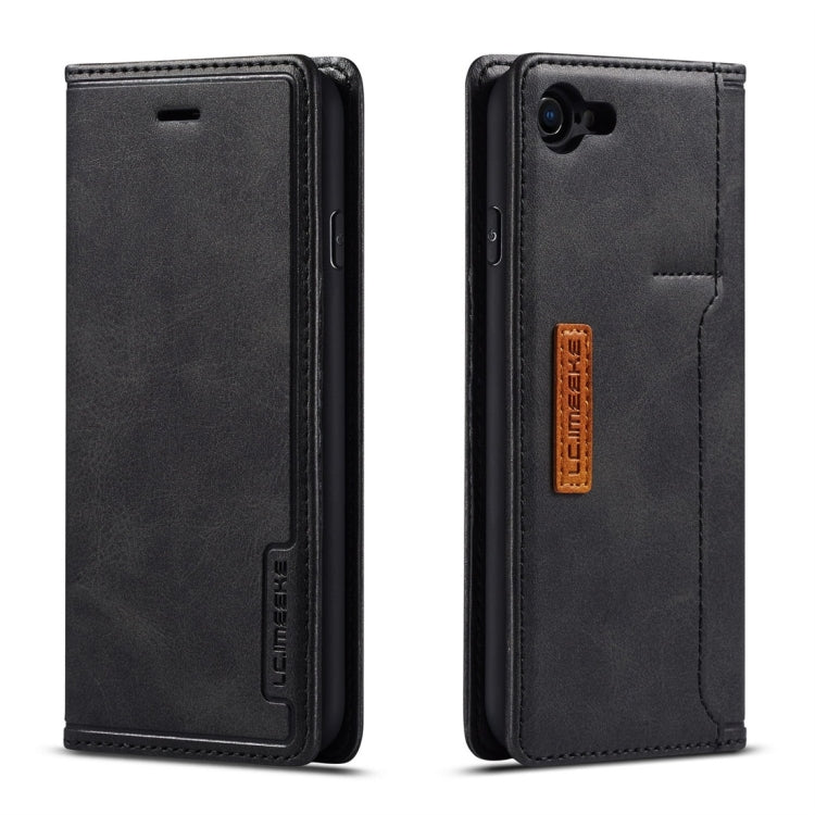 For iPhone 7 / 8 LC.IMEEKE LC-001 Series PU + TPU Color Matching Frosted Horizontal Flip Leather Case with Holder & Card Slot