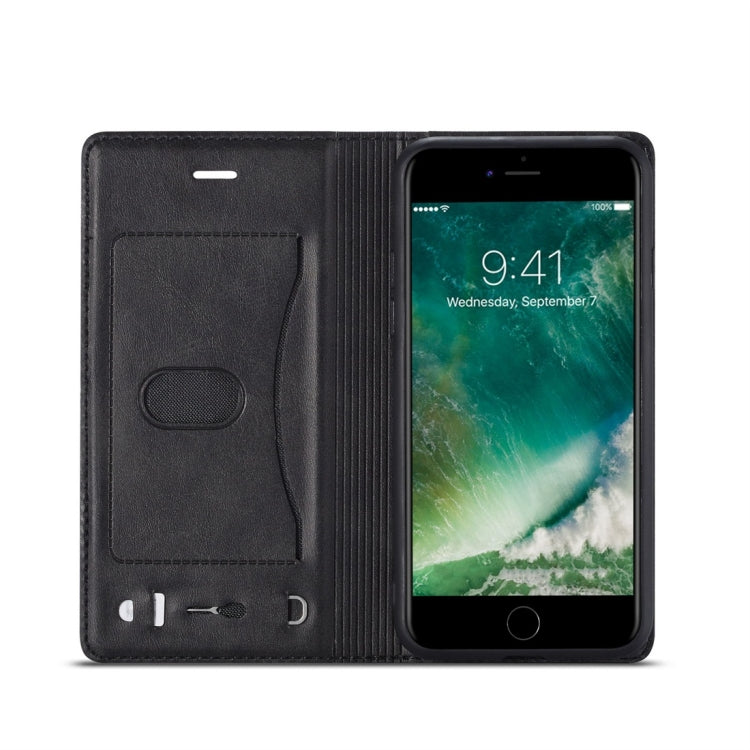 For iPhone 7 / 8 LC.IMEEKE LC-001 Series PU + TPU Color Matching Frosted Horizontal Flip Leather Case with Holder & Card Slot