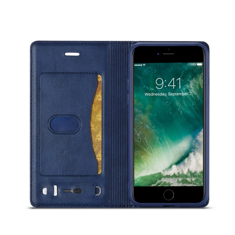 For iPhone 7 / 8 LC.IMEEKE LC-001 Series PU + TPU Color Matching Frosted Horizontal Flip Leather Case with Holder & Card Slot