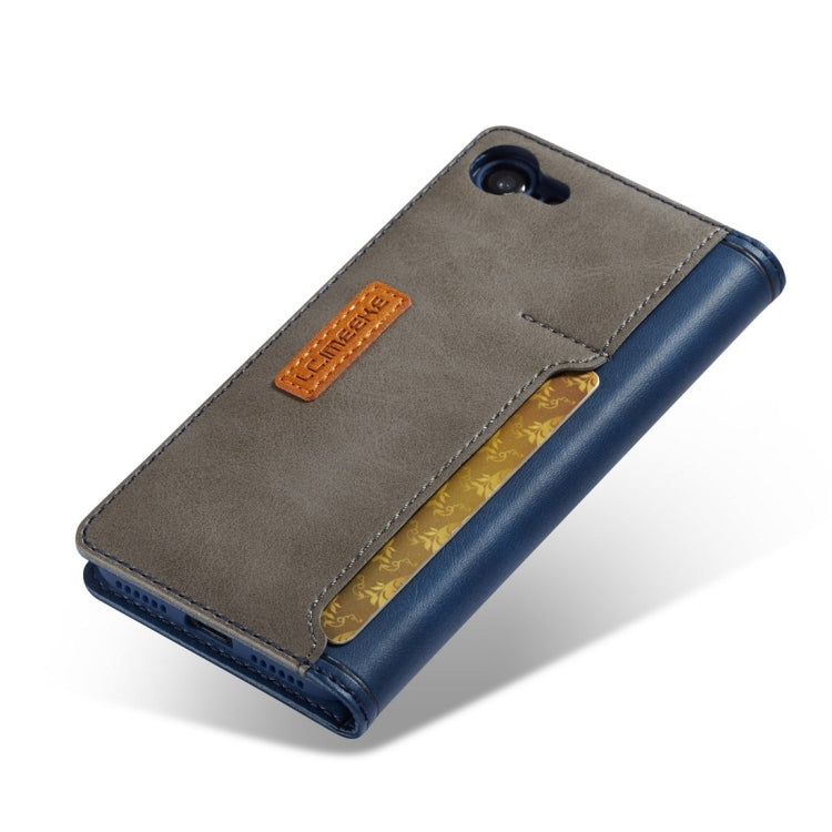 For iPhone 7 / 8 LC.IMEEKE LC-001 Series PU + TPU Color Matching Frosted Horizontal Flip Leather Case with Holder & Card Slot