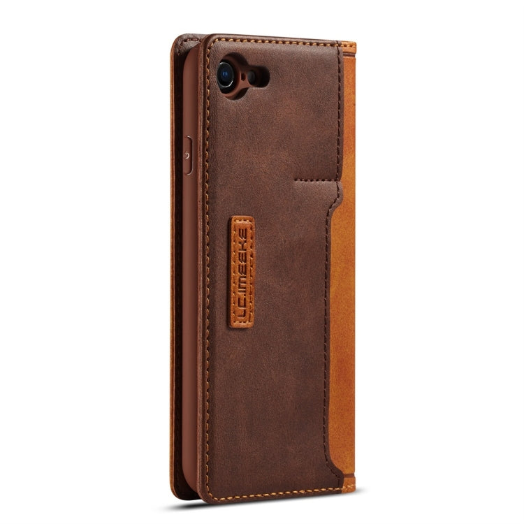 For iPhone 7 / 8 LC.IMEEKE LC-001 Series PU + TPU Color Matching Frosted Horizontal Flip Leather Case with Holder & Card Slot