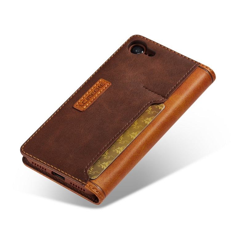 For iPhone 7 / 8 LC.IMEEKE LC-001 Series PU + TPU Color Matching Frosted Horizontal Flip Leather Case with Holder & Card Slot
