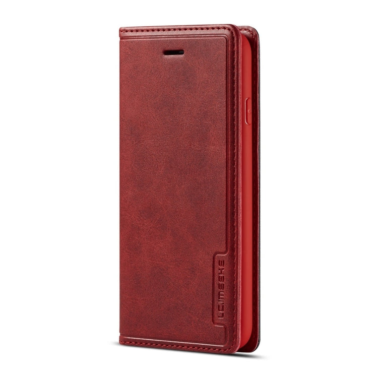 For iPhone 7 / 8 LC.IMEEKE LC-001 Series PU + TPU Color Matching Frosted Horizontal Flip Leather Case with Holder & Card Slot