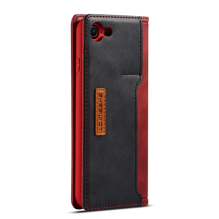 For iPhone 7 / 8 LC.IMEEKE LC-001 Series PU + TPU Color Matching Frosted Horizontal Flip Leather Case with Holder & Card Slot