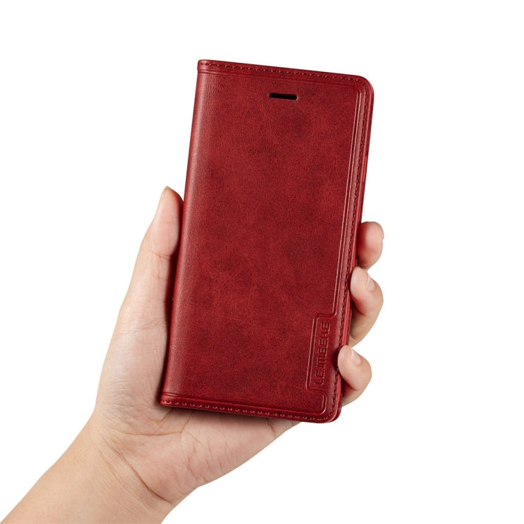 For iPhone 7 / 8 LC.IMEEKE LC-001 Series PU + TPU Color Matching Frosted Horizontal Flip Leather Case with Holder & Card Slot