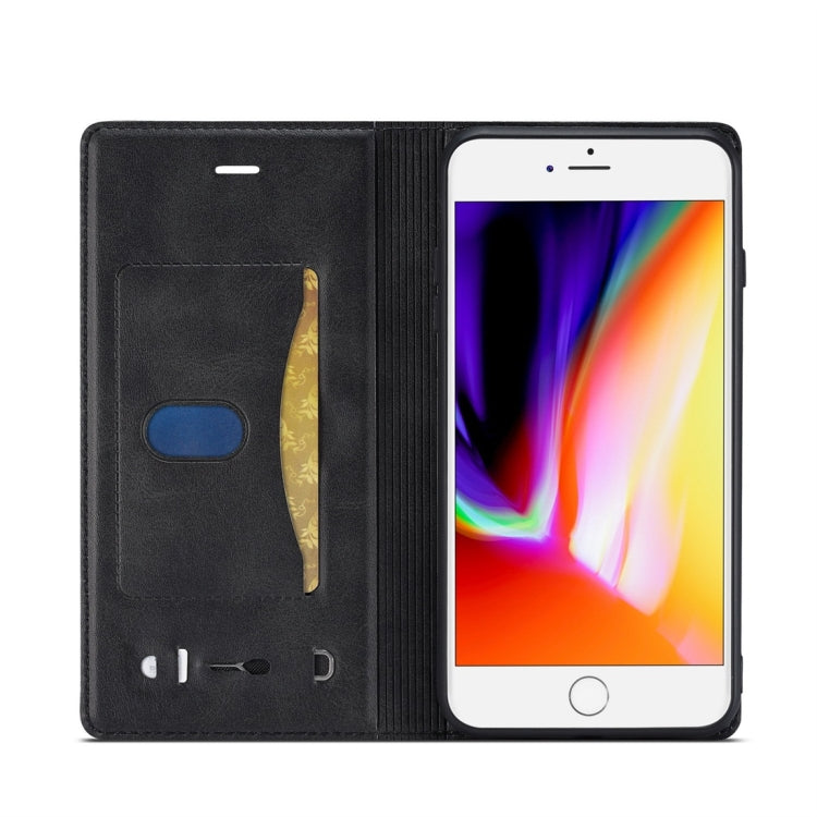 For iPhone 7 Plus / 8 Plus LC.IMEEKE LC-001 Series PU + TPU Color Matching Frosted Horizontal Flip Leather Case with Holder & Card Slot