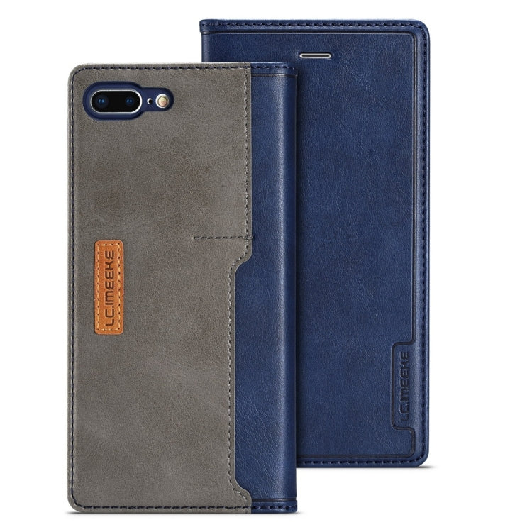 For iPhone 7 Plus / 8 Plus LC.IMEEKE LC-001 Series PU + TPU Color Matching Frosted Horizontal Flip Leather Case with Holder & Card Slot