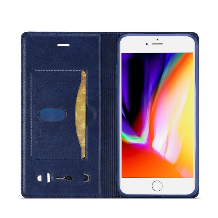 For iPhone 7 Plus / 8 Plus LC.IMEEKE LC-001 Series PU + TPU Color Matching Frosted Horizontal Flip Leather Case with Holder & Card Slot