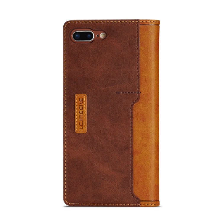For iPhone 7 Plus / 8 Plus LC.IMEEKE LC-001 Series PU + TPU Color Matching Frosted Horizontal Flip Leather Case with Holder & Card Slot