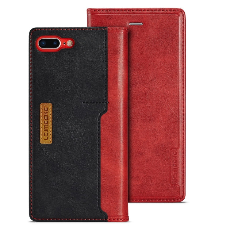 For iPhone 7 Plus / 8 Plus LC.IMEEKE LC-001 Series PU + TPU Color Matching Frosted Horizontal Flip Leather Case with Holder & Card Slot