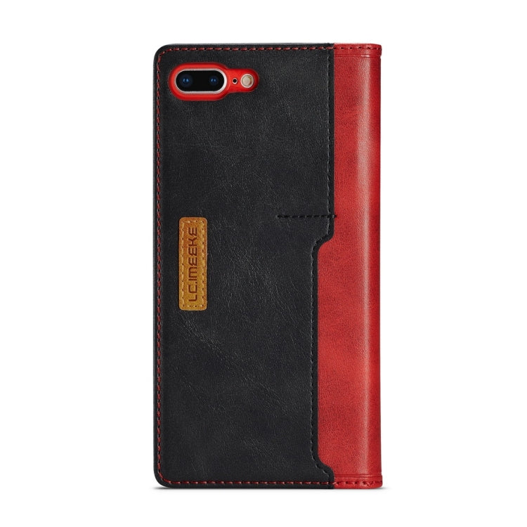 For iPhone 7 Plus / 8 Plus LC.IMEEKE LC-001 Series PU + TPU Color Matching Frosted Horizontal Flip Leather Case with Holder & Card Slot