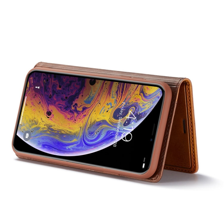 For iPhone X / XS LC.IMEEKE LC-001 Series PU + TPU Color Matching Frosted Horizontal Flip Leather Case with Holder & Card Slot