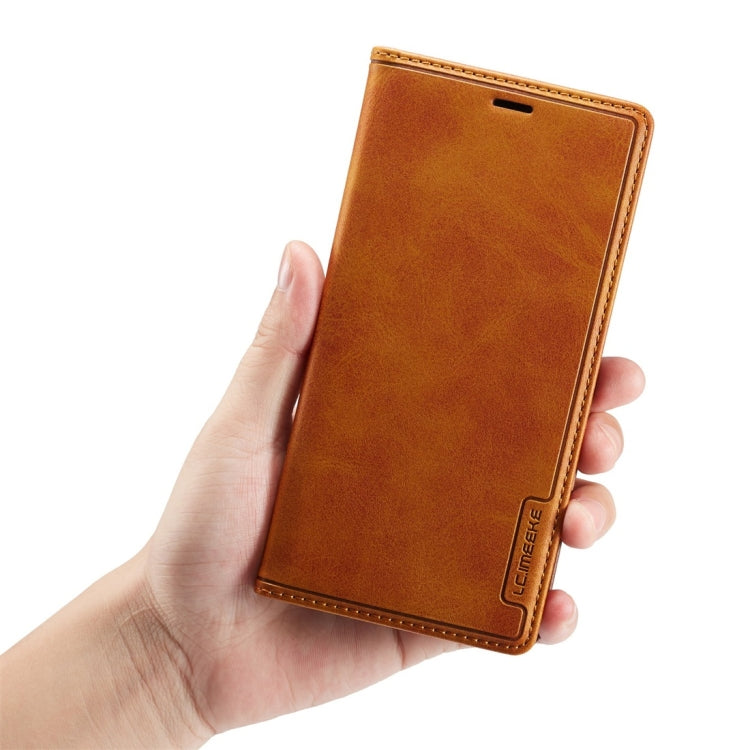 For iPhone X / XS LC.IMEEKE LC-001 Series PU + TPU Color Matching Frosted Horizontal Flip Leather Case with Holder & Card Slot