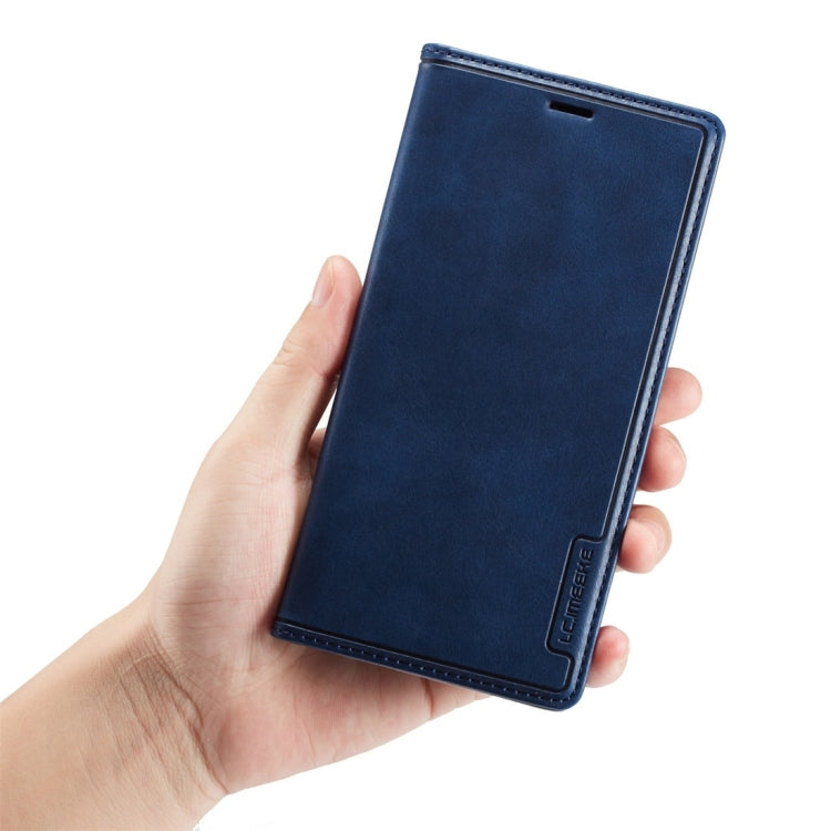 For iPhone XS Max LC.IMEEKE LC-001 Series PU + TPU Color Matching Frosted Horizontal Flip Leather Case with Holder & Card Slot